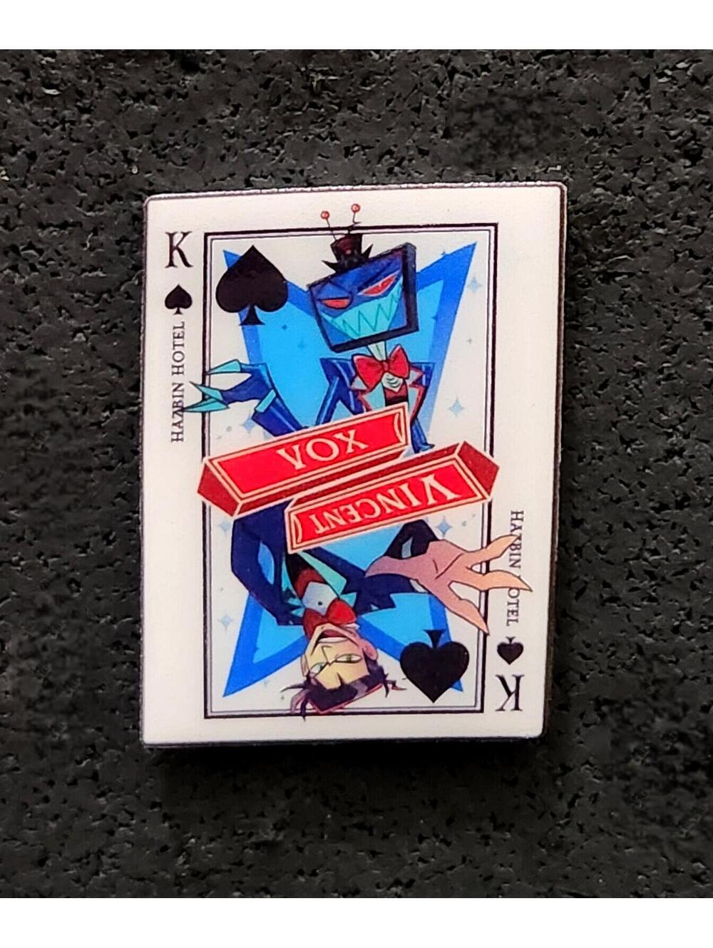 Vox/Vincent card pin - Hazbin Hotel